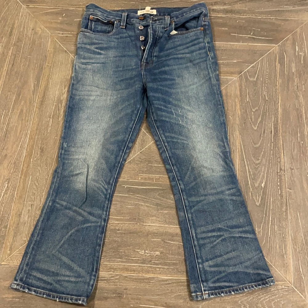 Rivet and Thread High Waist Cropped Bootcut Jeans